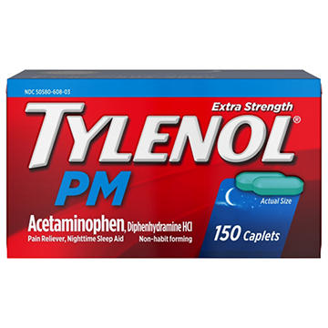 Tylenol PM Extra Strength Pain Relief & Sleep Aid Caplets