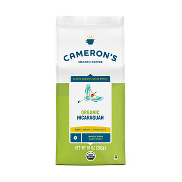 Cameron's Organic Nicaraguan Dark Roast Whole Bean Coffee