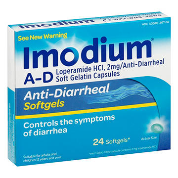 Imodium A-D Anti-Diarrheal Softgels with 2 mg Loperamide HCl