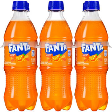 Fanta Orange Soda Bottles 16.9 oz