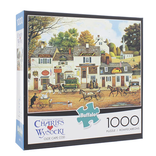 Puzzle Buffalo Games 1000 Pezzi – Carni, Fiori, Cappelli Di Charles Wysocki – Incluso Poster