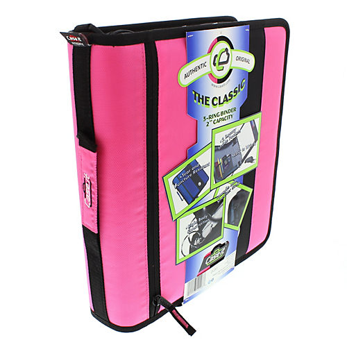 Case-It The Classic 2 Zipper Binder with Strap, Pink - Shop Binders at  H-E-B