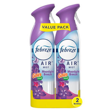 Febreze Air Freshener Spray - Odor-Fighting Room Spray - Gain Moonlight Breeze Scent