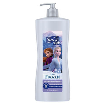 Suave Kids Frozen 3-in-1 Shampoo + Conditioner + Body Wash - Enchanted Berry