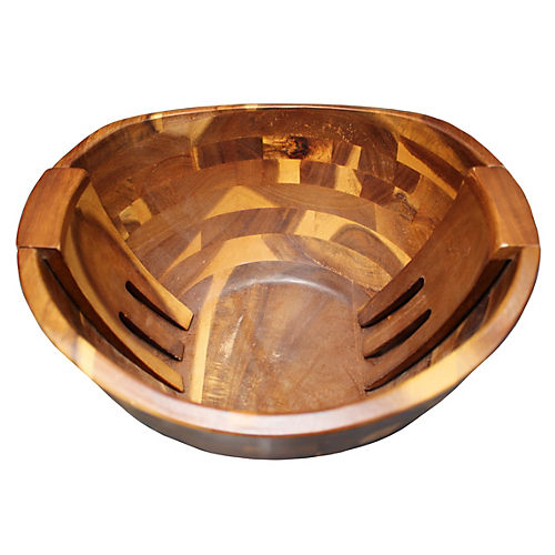 Kitchen & Table by H-E-B Acacia Round Serving Tray - Shop Serving Dishes at  H-E-B