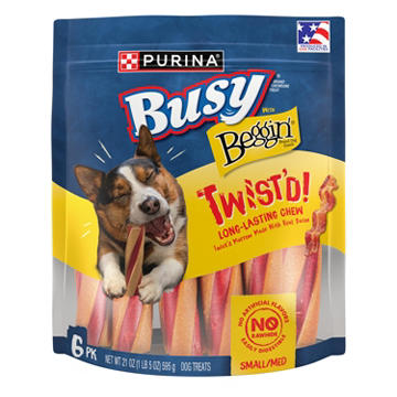 Busy Purina Twist’d With Beggin’ Large Dog Chew Treats