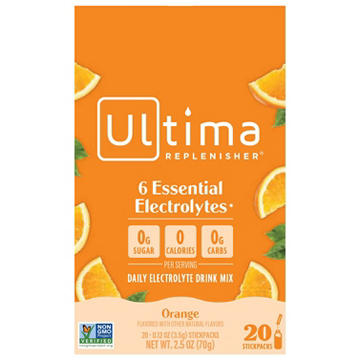 Ultima Replenisher Electrolyte Hydration Powder Stick Packs - Orange
