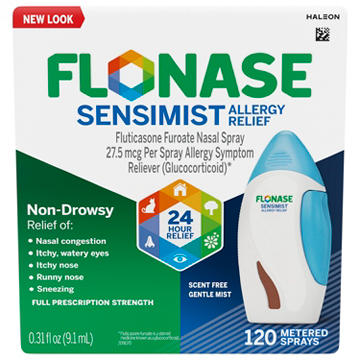 Flonase Sensimist Allergy Relief Nasal Spray for Non-Drowsy, 24-Hour Multi-Symptom Allergy Relief