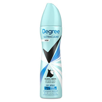 Degree 72 Hr UltraClear Antiperspirant Deodorant Dry Spray - Pure Clean
