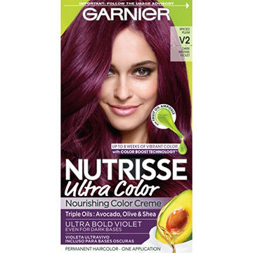 Garnier Nutrisse Ultra Coverage Nourishing Permanent Hair Color Creme for Stubborn Gray Coverage Deep Medium Natural Brown (Glazed Walnut) 500