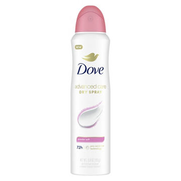 Dove Advanced Care Dry Spray Antiperspirant Deodorant - Powder Soft