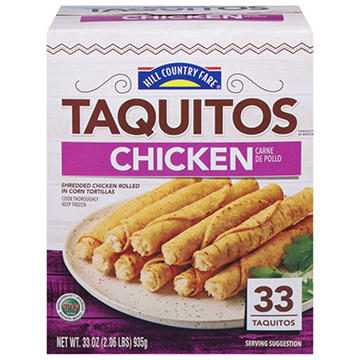 Hill Country Fare Frozen Taquitos - Chicken