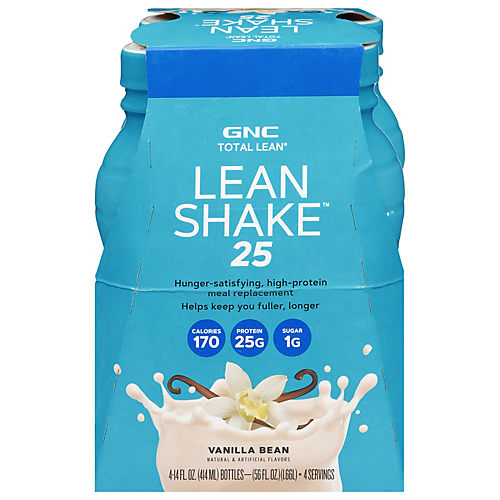 GNC Total Lean Shake 25 - Vanilla Bean, 4 Pk - Shop Diet & Fitness at H-E-B