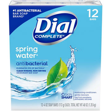 Dial Antibacterial Refresh & Renew Bar Soap - Spring Water