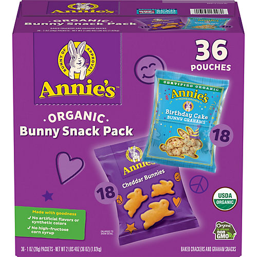 Annie's Homegrown Organic Bunny Snacks Variety Pack - Shop Cookies