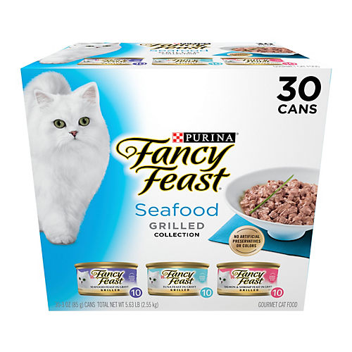 Fancy Feast Seafood Classic Pate Wet Cat Food Variety Pack