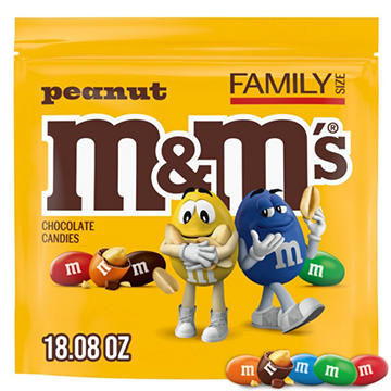 M&M'S Peanut Milk Chocolate Candy - Family Size