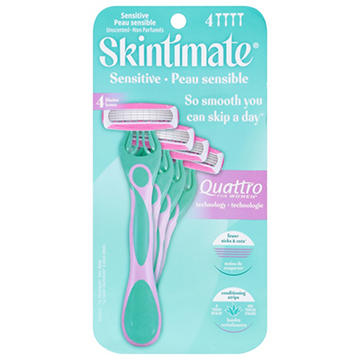 Skintimate Sensitive Skin 4-Blade Disposable Razor