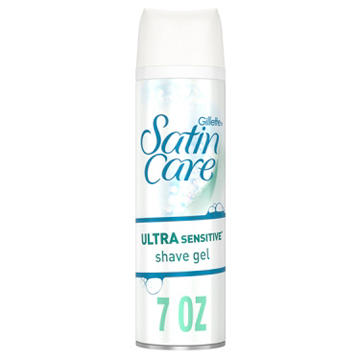 Gillette Venus Satin Care Ultra Sensitive Skin Shave Gel for Women, Fragrance Free