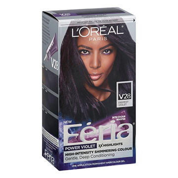 L'Oréal Paris Feria Multi-Faceted Permanent Hair Color - V28 Deepest Violet