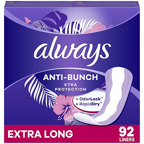 Always Anti-Bunch Xtra Protection Long Liners - Shop Pads & Liners at H-E-B