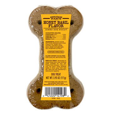 Heritage Ranch by H-E-B Jumbo Dog Biscuit - Honey Basil Flavor