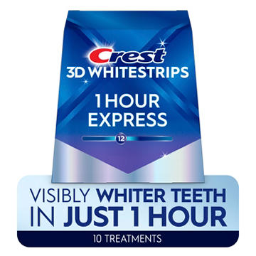 Crest 3D White Whitestrips 1 Hour Express Teeth Whitening Kit