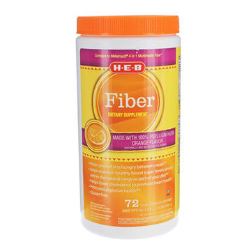 H-E-B Fiber Supplement Powder - Orange