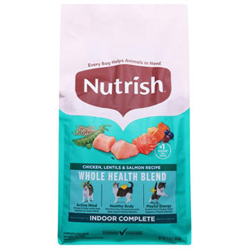 Rachael Ray Nutrish Indoor Complete Chicken with Lentils & Salmon Recipe Dry Cat Food