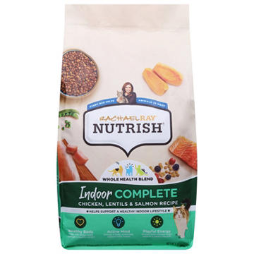 Rachael Ray Nutrish Indoor Complete Chicken with Lentils & Salmon Recipe Dry Cat Food