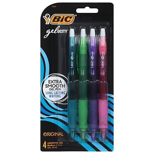 BIC Gel-ocity Original Retractable Gel Pens - Assorted Ink - Shop Pens at  H-E-B
