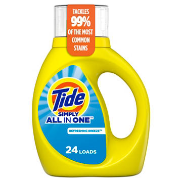 Tide Simply Clean & Fresh HE Liquid Laundry Detergent, 24 Loads - Refreshing Breeze
