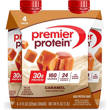 Premier Protein 30g Protein Shakes 4 pk Bottles - Caramel