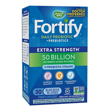Nature's Way Fortify Daily Probiotic + Prebiotics Capsules