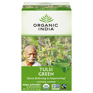 Organic India Tulsi Holy Basil Green Tea Infusion Bags