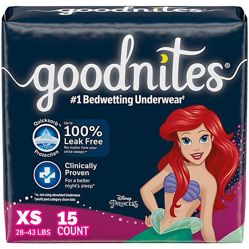 GoodNites Boys XL Nighttime Underwear 95-140+ lb - 9 ct pkg