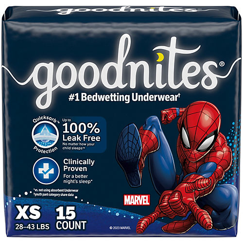 Goodnites Girls' Bedwetting Underwear, S/M (38-65 lbs), 31 ct