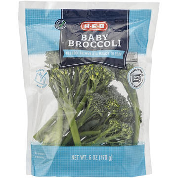H-E-B Fresh Steamable Baby Broccoli