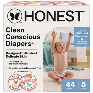The Honest Company Clean Conscious Diapers Club Box - Size 5, 2 Print Pack