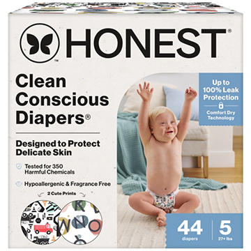 The Honest Company Clean Conscious Diapers Club Box - Size 5, 2 Print Pack