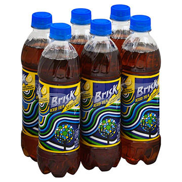 Brisk Iced Tea with Lemon Flavor .5 L Bottles