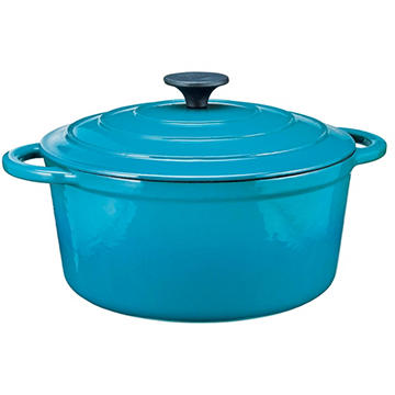 Cocinaware Enamel Cast Iron Dutch Oven – Aqua Blue