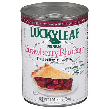 Lucky Leaf Strawberry Rhubarb Fruit Filling & Topping