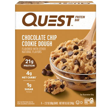 Quest 21g Protein Bars - Chocolate Chip Cookie Dough