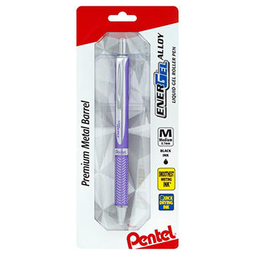 Pentel EnerGel Alloy 0.7mm Retractable Gel Roller Pen - Black Ink