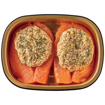 Meal Simple by H-E-B Crab-Stuffed Atlantic Salmon Fillets