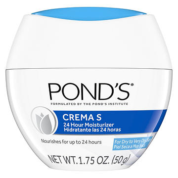 Pond's Crema S Moisturizing Face Cream for Dry to Very Dry Skin