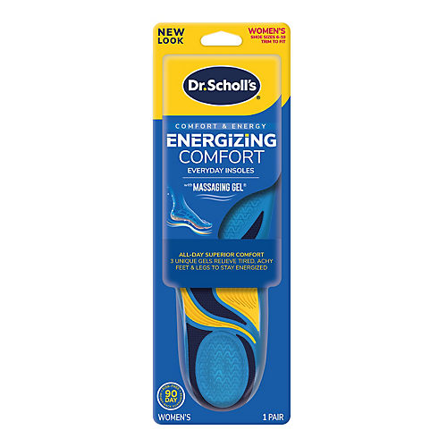 Dr. Scholl s Comfort Energy Work Insoles with Massaging Gel Women s 6 10 Shop Foot care at H E B