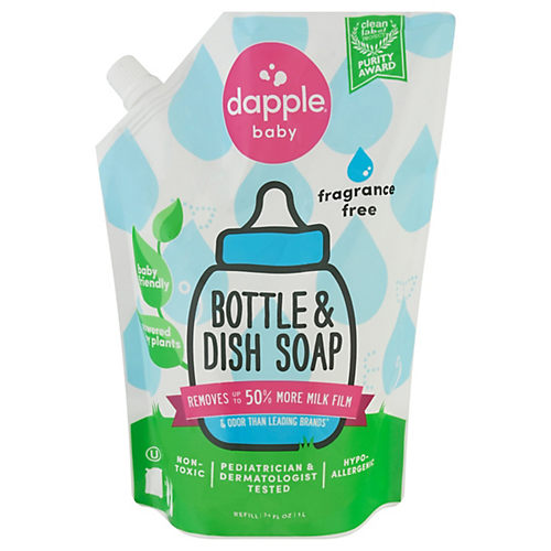 Dapple Baby, Bottle and Dish Soap Dish Liquid Plant Based Hypoallergenic  pack