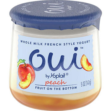 Yoplait Oui Peach French Style Yogurt